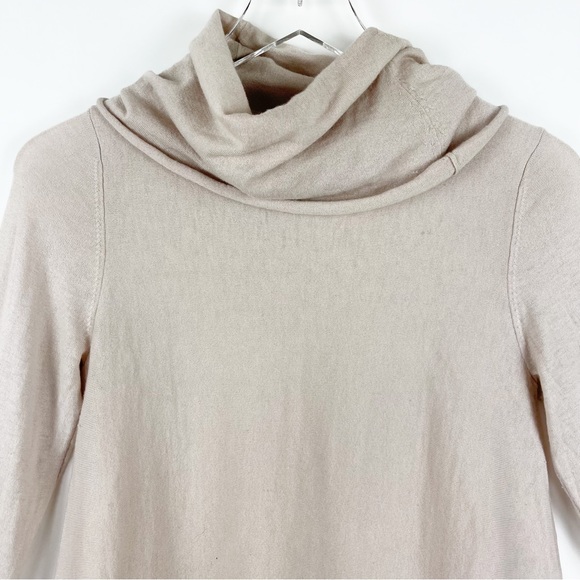 Alice + Olivia Base Wool Cashmere Blend Draped Cowl Neck Sweater Top - Picture 2 of 6